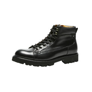 DANIEL HECHTER HECHTER Cow Leather Combat Boots Men's Black