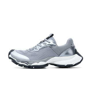 COLOUR WRITE Cushioning Breathable Lightweight Cushioning Breathable Lightweight Low top Chunky Sneakers Men's Silver