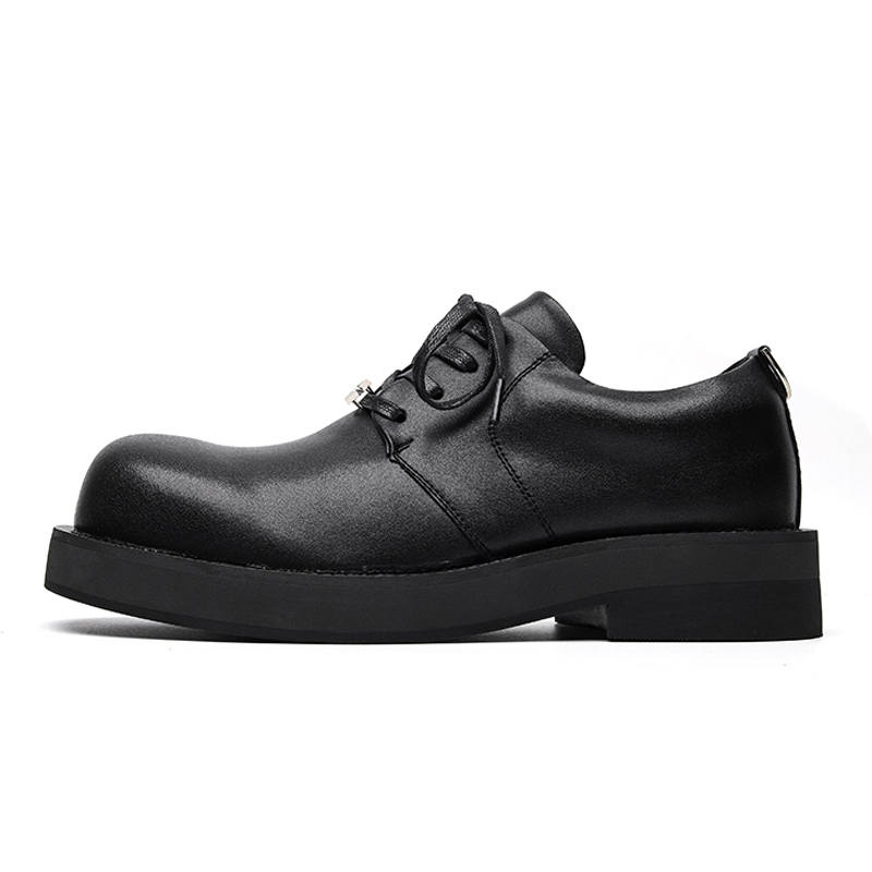 SHUPATE Microfiber Leather Dress Shoes Men's Black