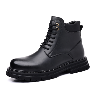 Shanpijiang PU Short Combat Boots Men's