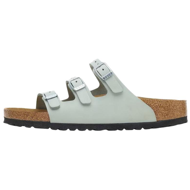 Birkenstock Florida Slide Slippers Women's Light Cyan Narrow