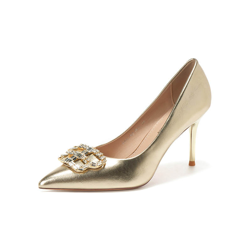 ZUOMILUO Pu Slim Heel High Heels Women's