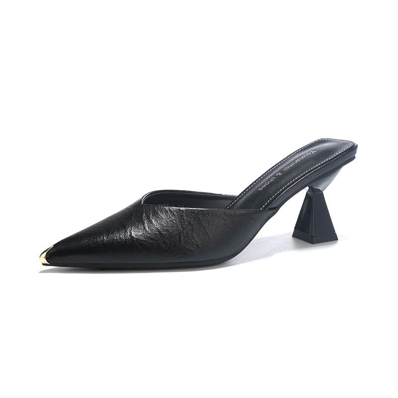 QITUMAUL Rubber Sole Slip Resistant Closed Toe Slippers Women's