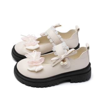 OLDDESIRE Block Heel Mary Jane Shoes Women's Beige