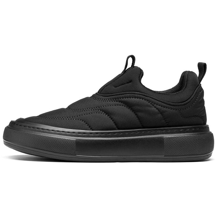 ROBERTA DI CAMERINO Fabric Slip Resistant Height Increasing Low top Casual Shoes Men's Black