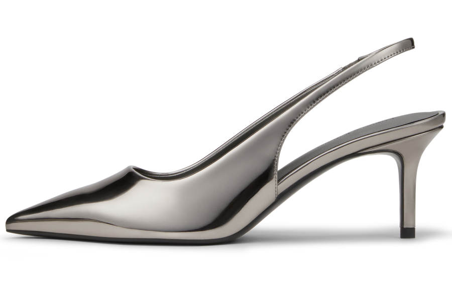 CHARLES&KEITH Small Ck Pu Slim Heel High Heels 7.2cm Women's