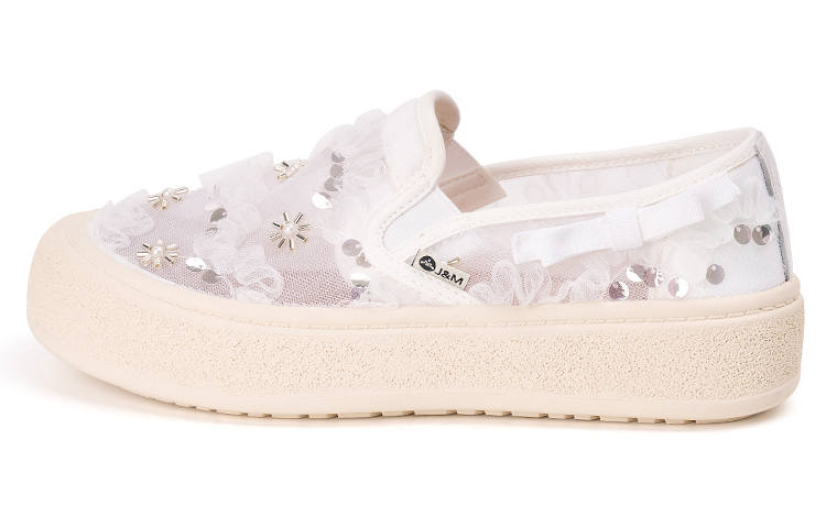 Joy&Mario Fabric Casual Shoes 4cm Women's