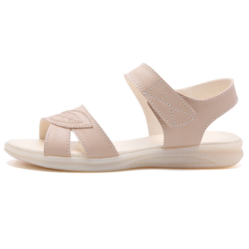 Reivantix Reivanti Microfiber Leather One Strap Sandals 2cm Women's Brown
