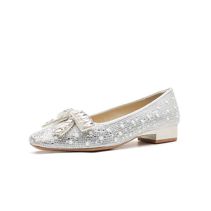 Bamiti Chunky Heel High Heels 3cm Women's Silver/Gold