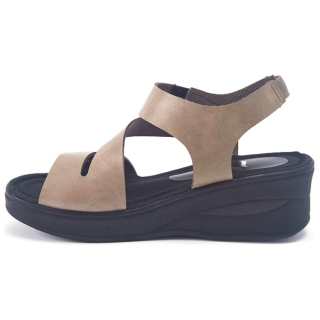 BAKERLOO Microfiber Leather One Strap Sandals 5CM Women's