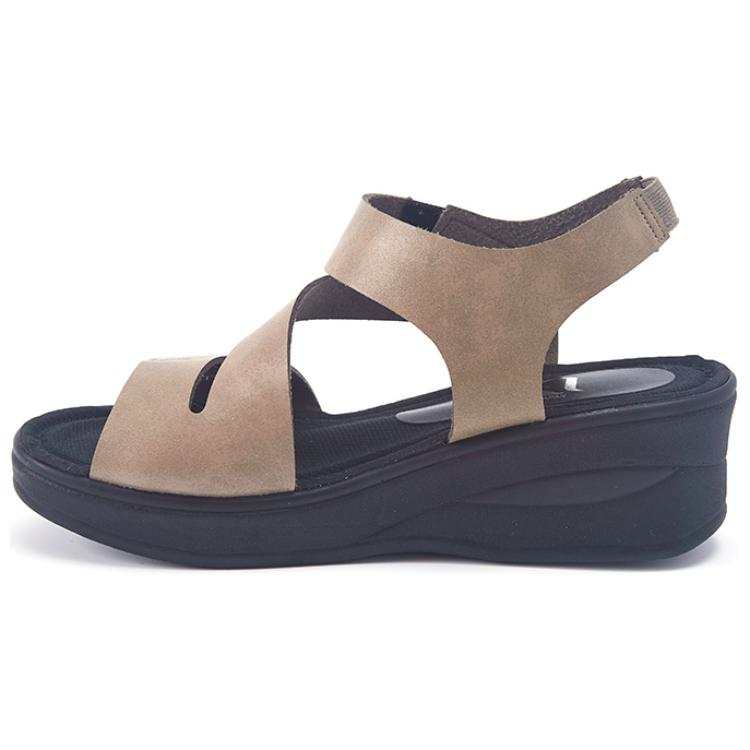BAKERLOO Microfiber Leather One Strap Sandals 5CM Women's