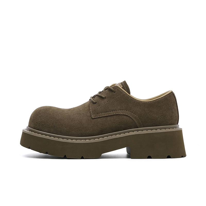 Dickies Cow Split Leather Casual Shoes Women's Coffee