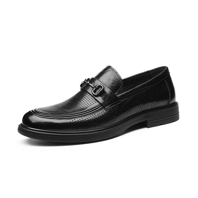 AOKANG Casual Leather Shoes Men's Black