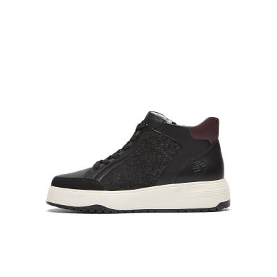 SKAP Cow Leather Slip Resistant Mid top Skateboard Shoes Women's