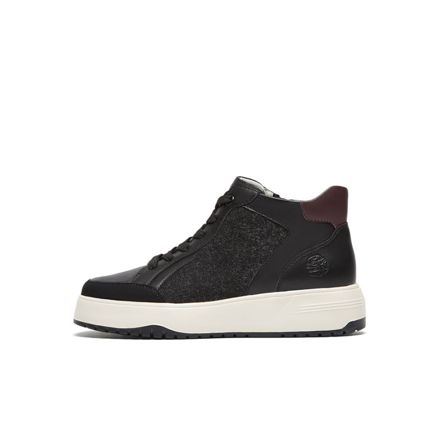 SKAP Cow Leather Slip Resistant Mid top Skateboard Shoes Women's