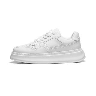 Meixi Cow Split Leather Breathable Height Increasing Low top Skateboard Shoes Men's