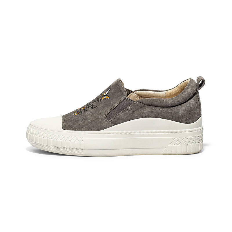 Coup De Foudre Leather Stylish Skateboarding Shoes Women's