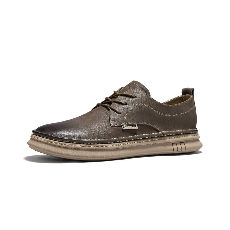 Hautton Jeans Top Grain Cow Leather Casual Shoes Men's