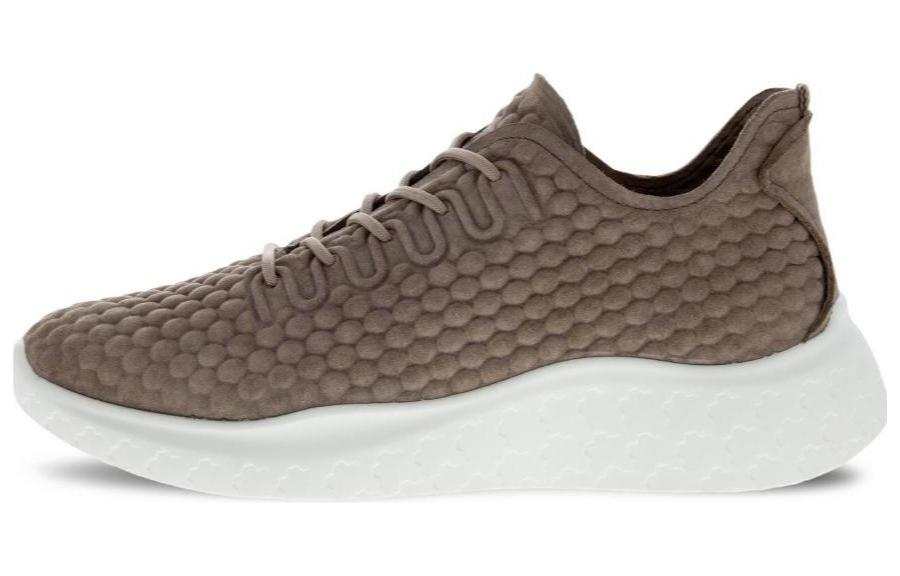 Ecco Therap Leather Low top Sports Casual Shoes Women's Taupe