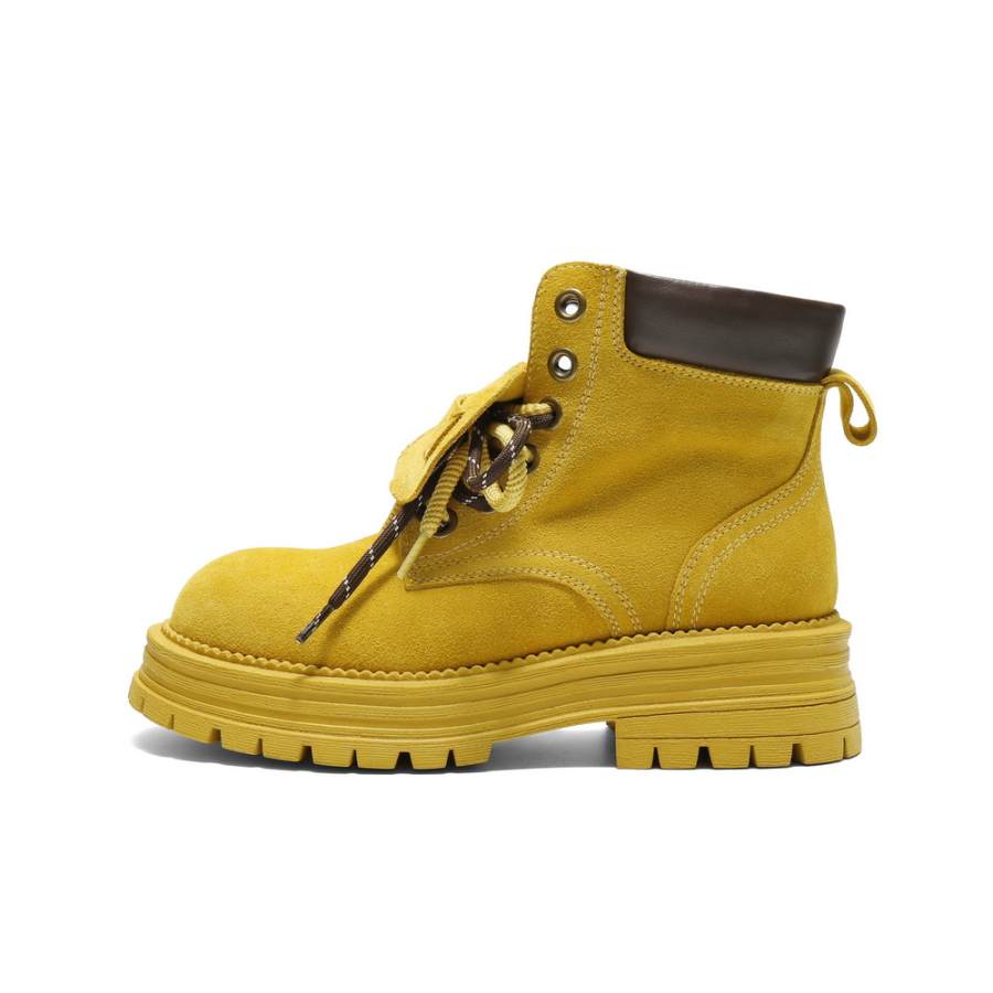 BELLE BELLE Artificial Leather Combat Boots Women's