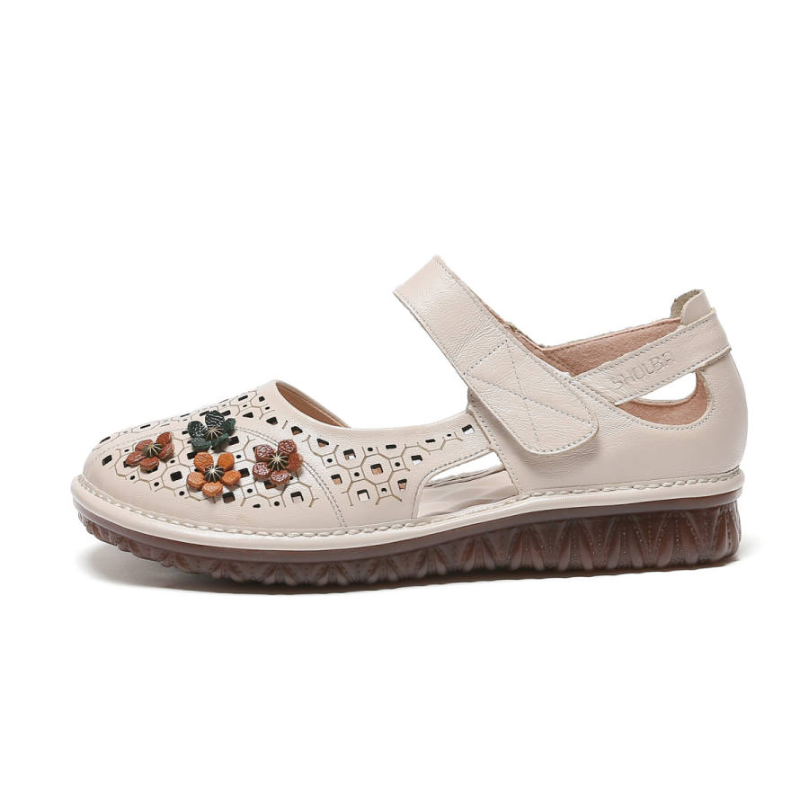 SHOUBA Cow Leather Casual Shoes Women's
