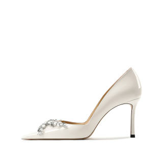 MIDITU Patent Leather Slim Heel High Heels Women's