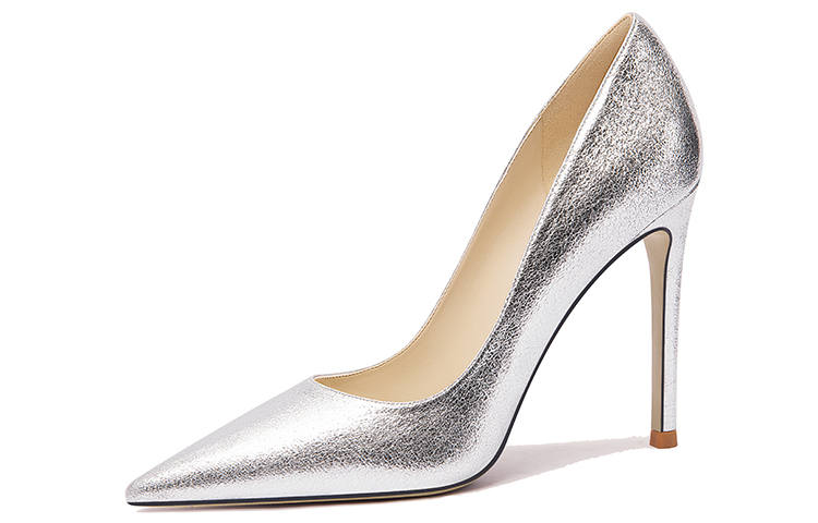 Lily Wei Galaxy Microfiber Leather Slim Heel High Heels 10cm Women's