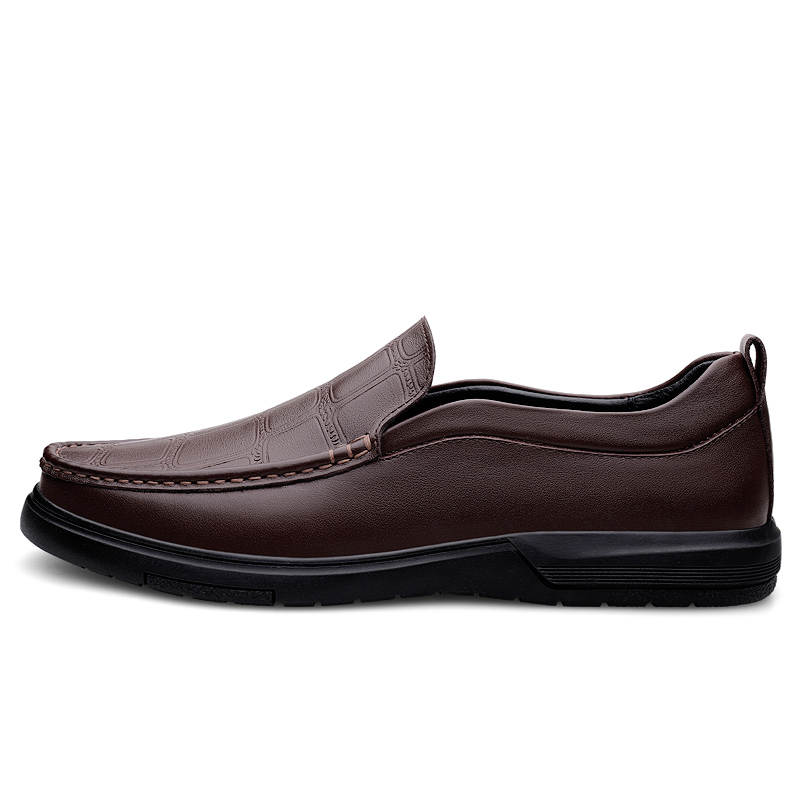 DAOTUSEN Men's Casual Shoes Men's Low Top Black Brown