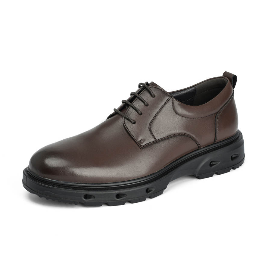 AOKANG Casual Leather Shoes Men's Brown