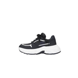 UanDi Top Grain Cow Leather Low top Chunky Sneakers Women's