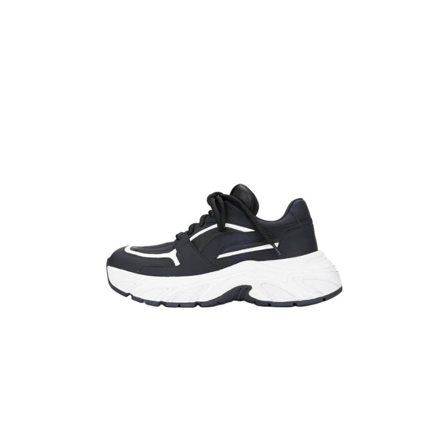UanDi Top Grain Cow Leather Low top Chunky Sneakers Women's