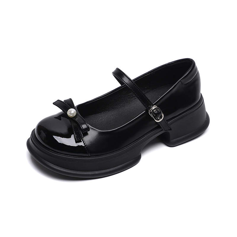 QITUMAUL Microfiber Leather Mary Jane Shoes Women's