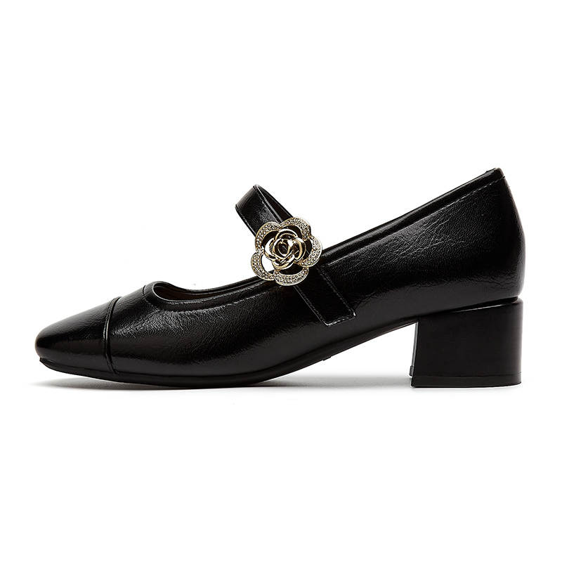 Rich Birds Synthetic Leather Mary Jane Shoes Women's