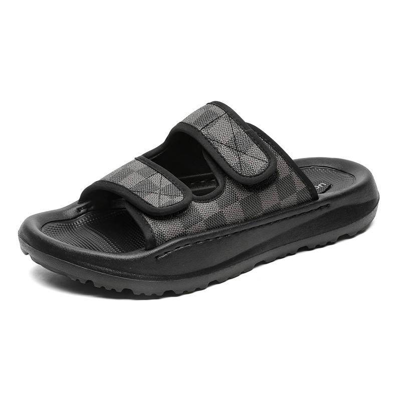 SOBB Abrasion Resistant Cushioning Abrasion Resistant Cushioning Slide Slippers Men's Black
