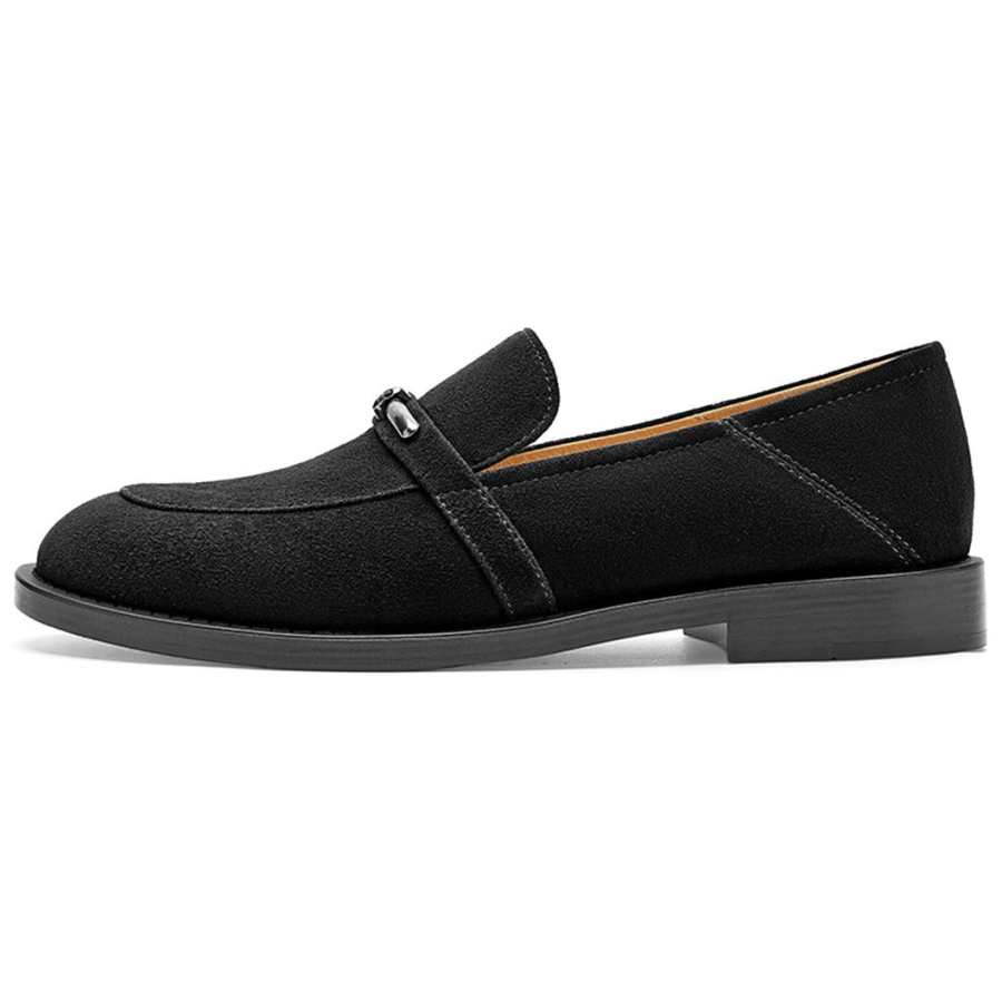 NINE WEST Sheep Suede Loafers 2.3CM Women's