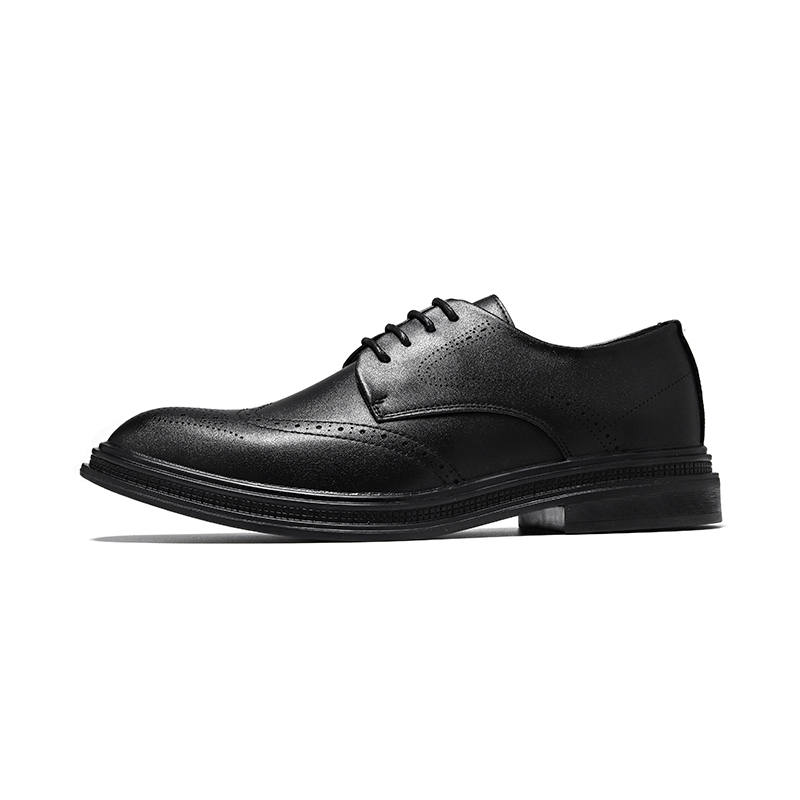 XIAOTOULANG Dress Shoes Men's Low Top Black/Brown