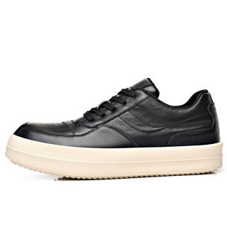 JUMP&FISH Top Grain Cow Leather Cushioning Breathable Low top Skateboard Shoes Men's