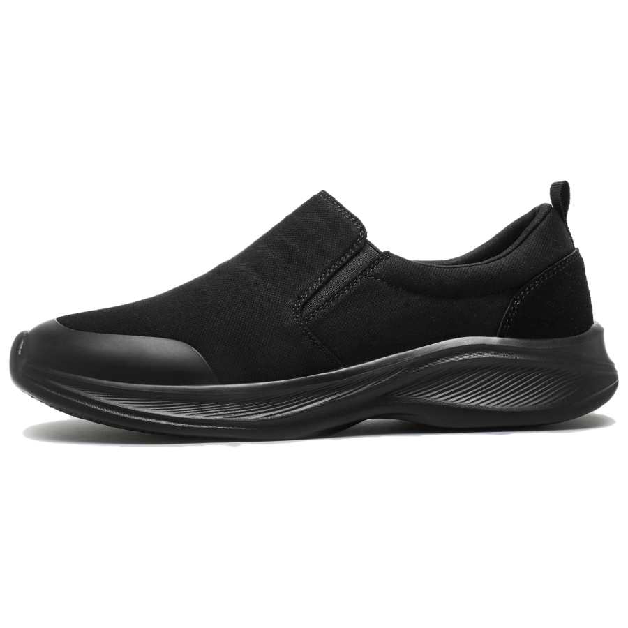 SHUSHUJIA Fabric Mid top Casual Shoes Men's Black