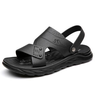 POPULAR ROUSE PR Top Grain Cow Leather Beach Sandals Men's