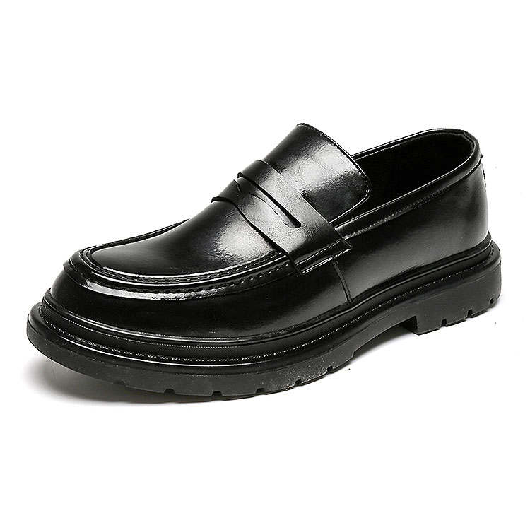 KAQIAODI Microfiber Leather Casual Shoes Men's Black