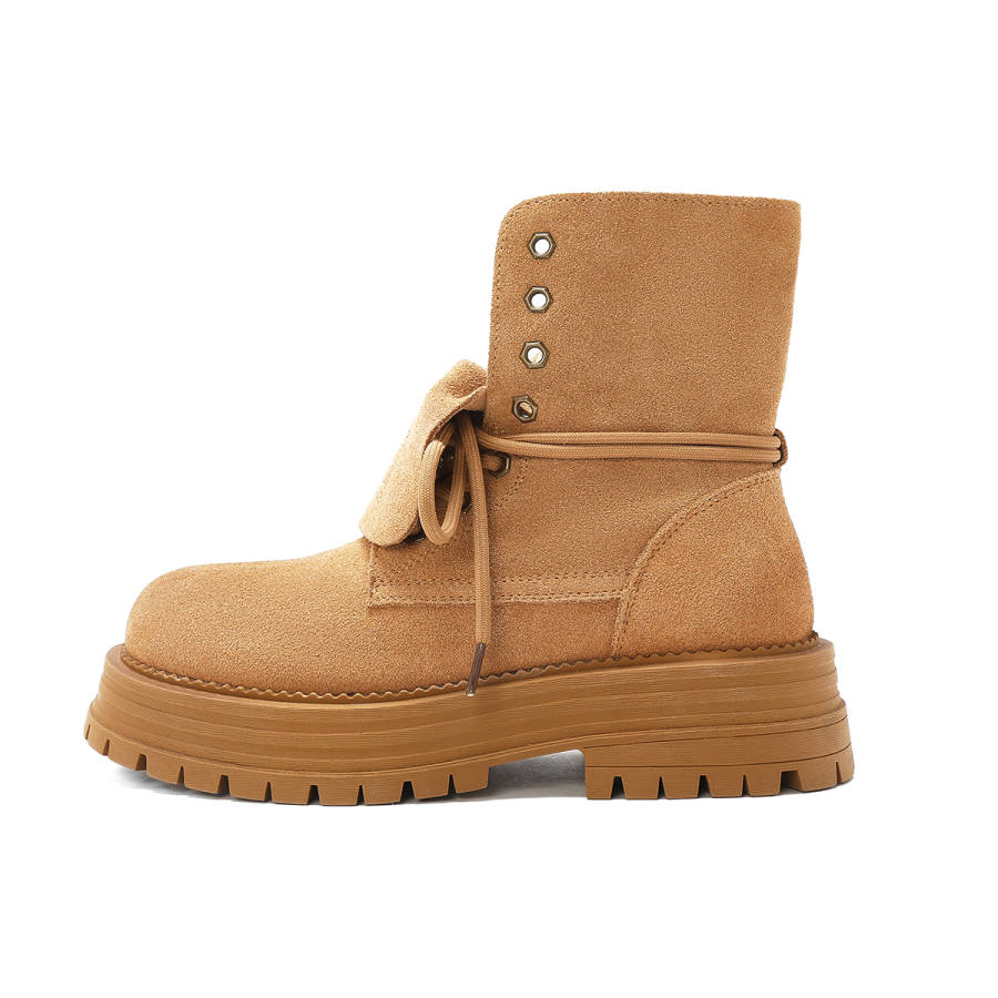 D:FUSE SCANDINAVIA D FUSE SCANDINAVIA Cow Split Leather Combat Boots Women's