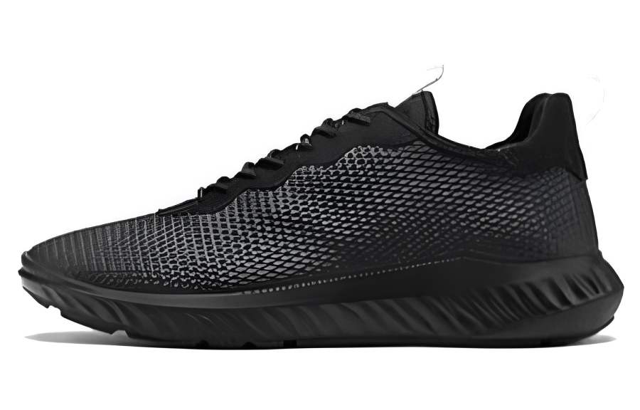 Ecco Ecco Leather Cushioning Low top Casual Shoes Men's Black