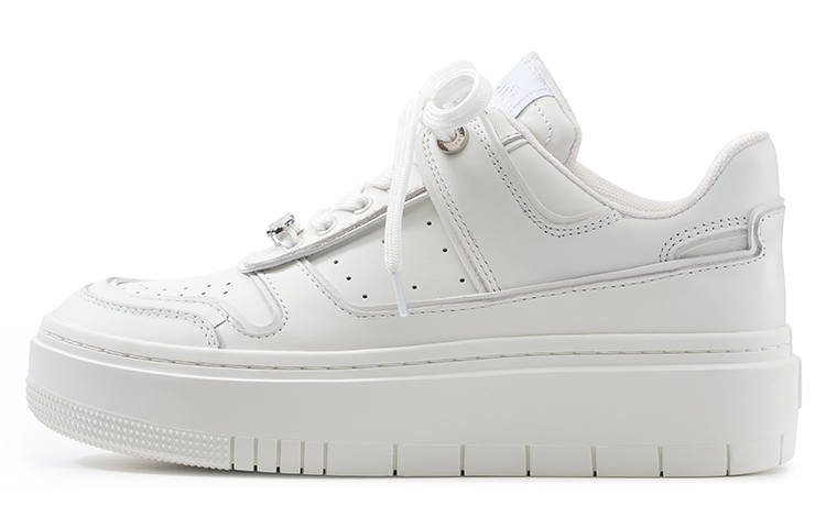 Lucia Tacci Designer Collection Skateboard Shoes Unisex Low Top White