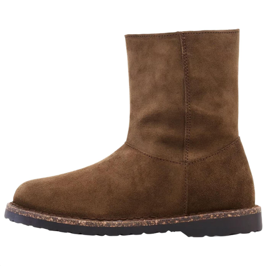 Birkenstock Uppsala Zip Suede Thermal Snow Boots Women's Dark Tea Brown Regular Loose Fit