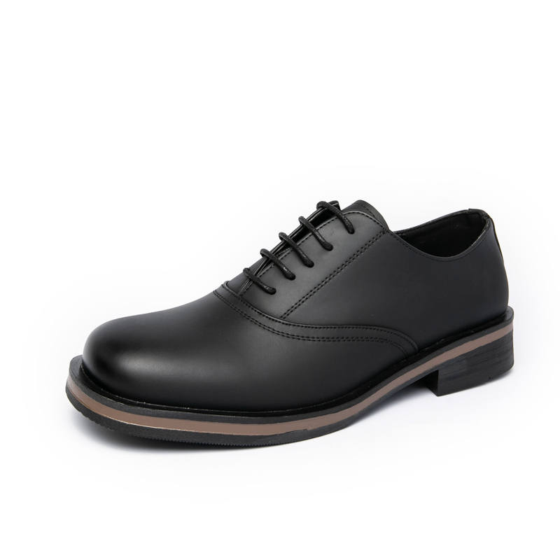 DUNNU Casual Leather Shoes Men's Low Top Black