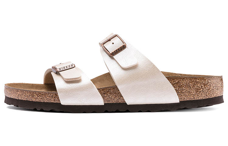 Birkenstock Sydney Slide Slippers Unisex Beige