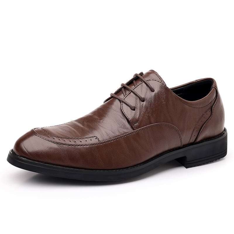 CITONGXIANSHENG Microfiber Leather Casual Shoes Men's Brown