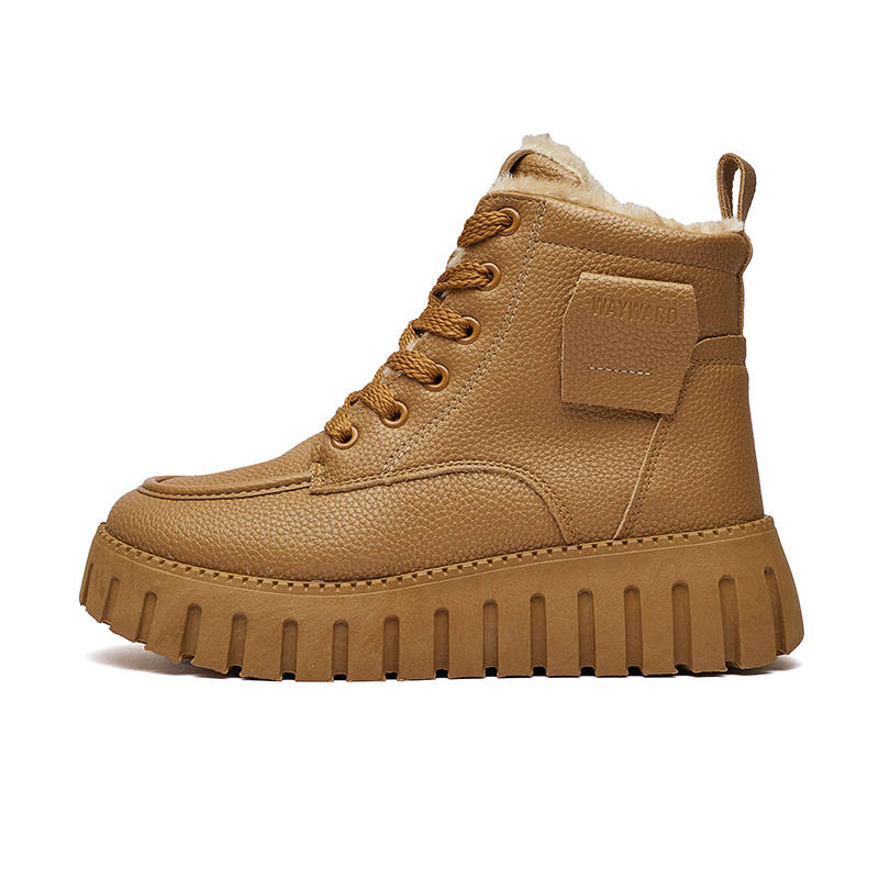 IHBOZ Fleece Lined Platform Fashion Comfortable Versatile High top Casual Shoes Women's