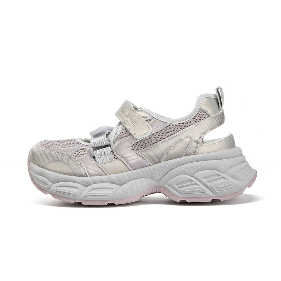 La Chapelle Pu Low top Chunky Sneakers Women's Champagne