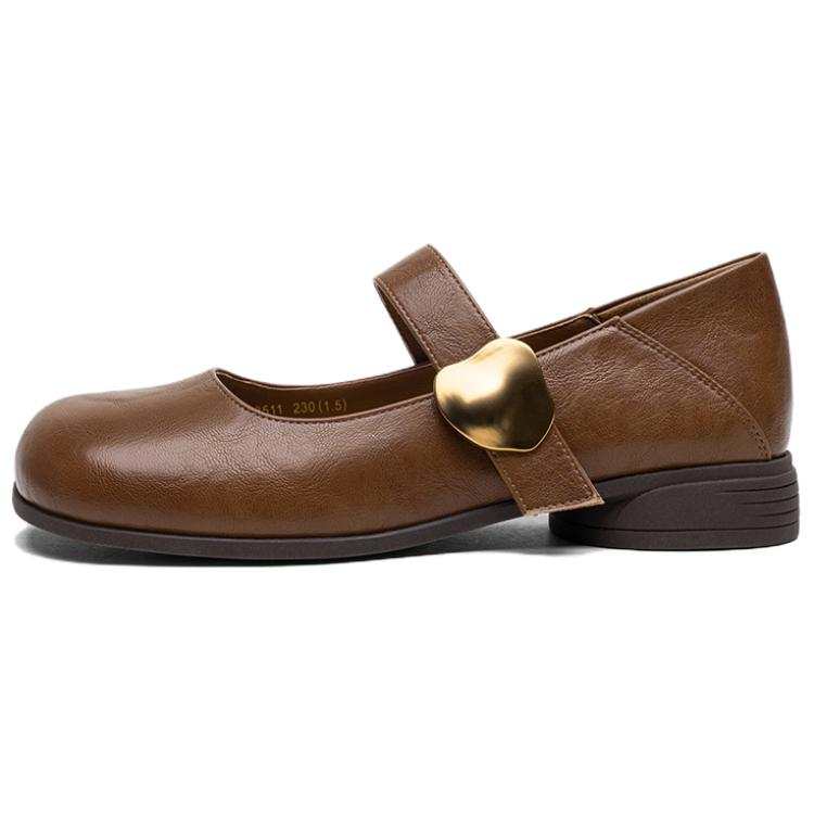 BASTO Pu Mary Jane Shoes Low Heel Women's